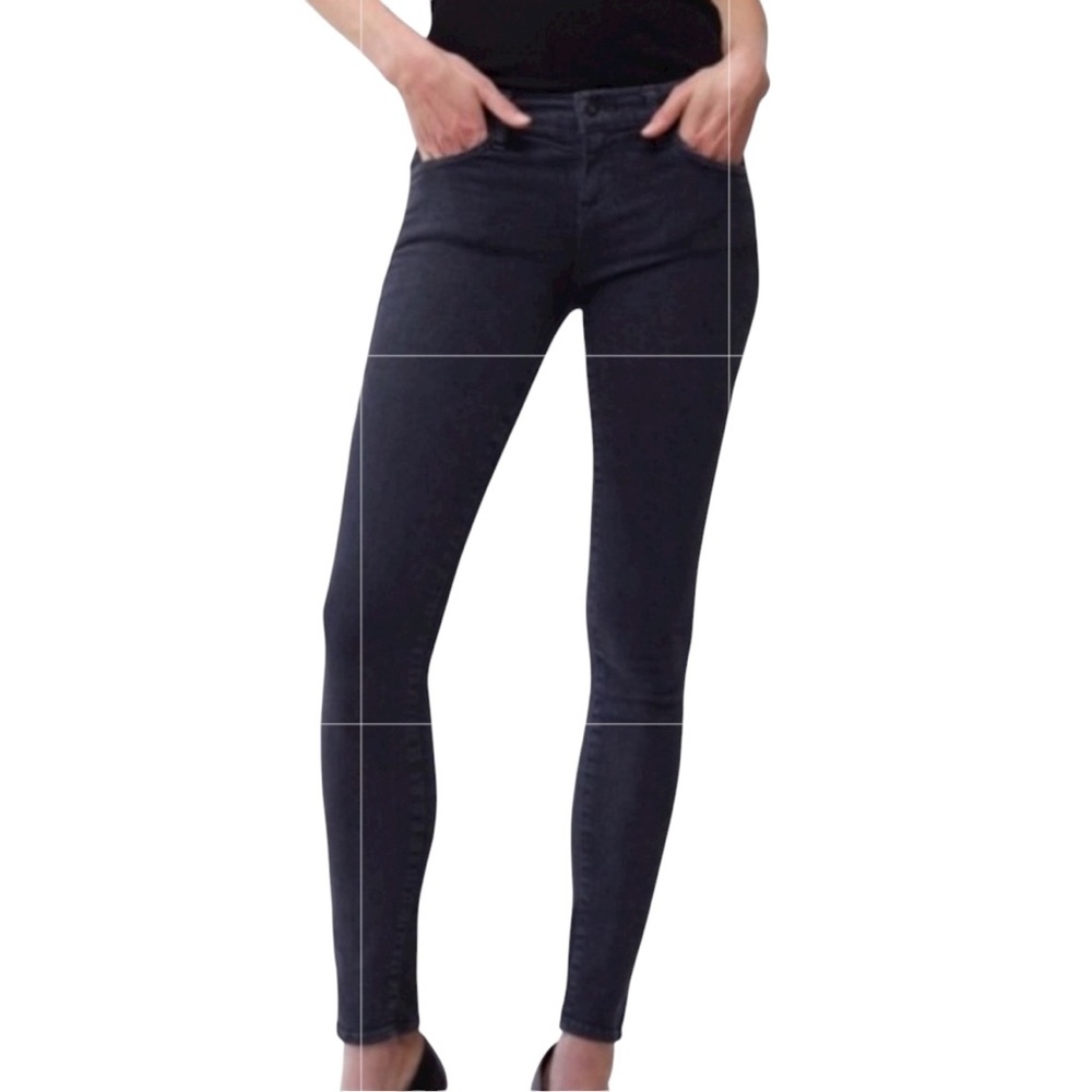 Baldwin Women's Jean 26 Sophia mid rise skinny smoke
